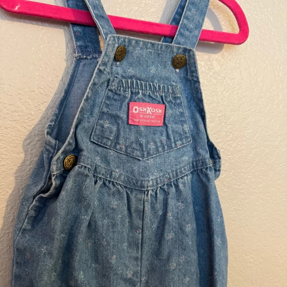 OshKosh B'Gosh Vintage‎ Floral Overalls - Picture 2 of 5